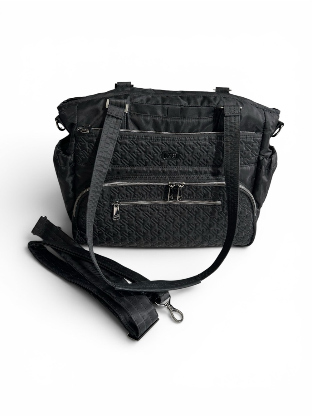 Lug Windjammer  Quilted Nylon Tote with Logo Plaque lots of storage for travel.
